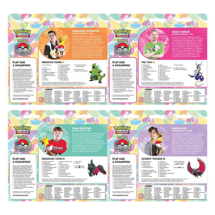 2024 World Championship Decks [Set of 4] - Iconic Evolution