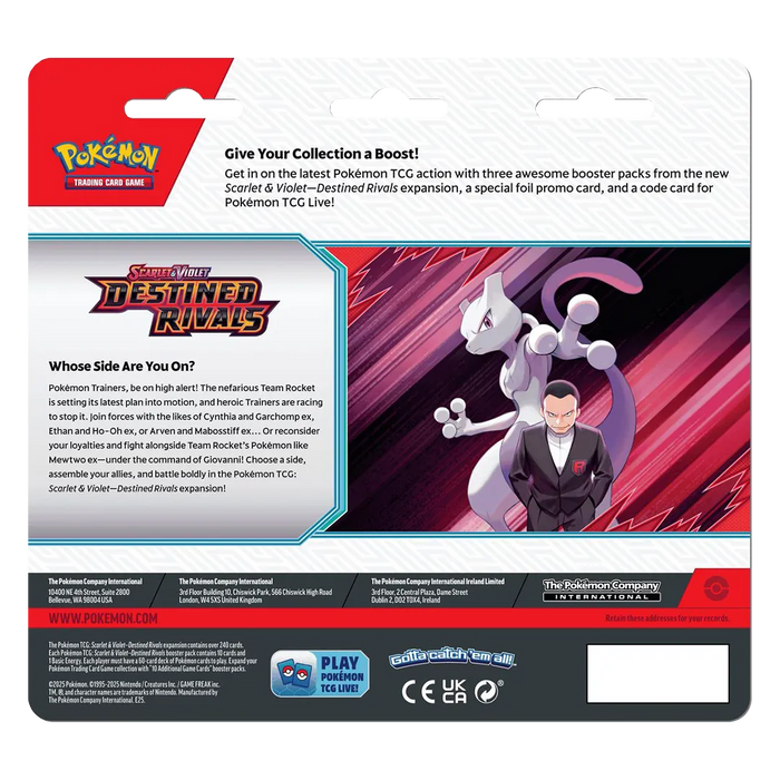 Destined Rivals 3 Pack Blister [Kangaskhan] - Iconic Evolution