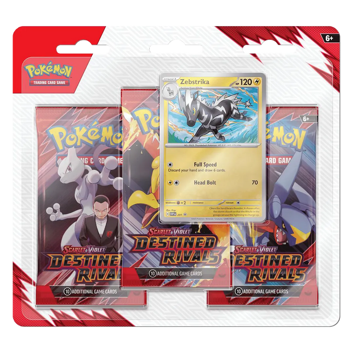 Destined Rivals 3 Pack Blister [Zebstrika] - Iconic Evolution