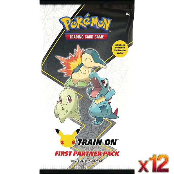 First Partner Pack: Johto Display (12 Packs) - Iconic Evolution