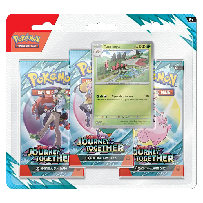 Scarlet & Violet: Journey Together - 3 Booster Blister [Yanmega] - Iconic Evolution