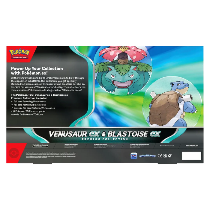 Pokemon: Venusaur Ex & Blastoise EX Premium Collection - Iconic Evolution