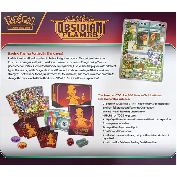 Scarlet and Violet: Obsidian Flames - Elite Trainer Box - Iconic Evolution
