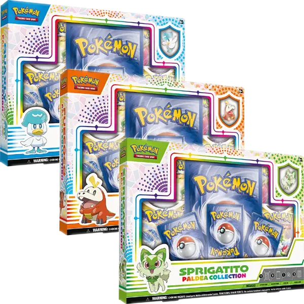 Paldea Pin Collection - Sprigatito, Fuecoco, Quaxly (Set of 3) - Iconic Evolution
