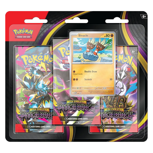 Mega Evolution: Pitch Black - 3-Pack Blister [Binacle] - Iconic Evolution