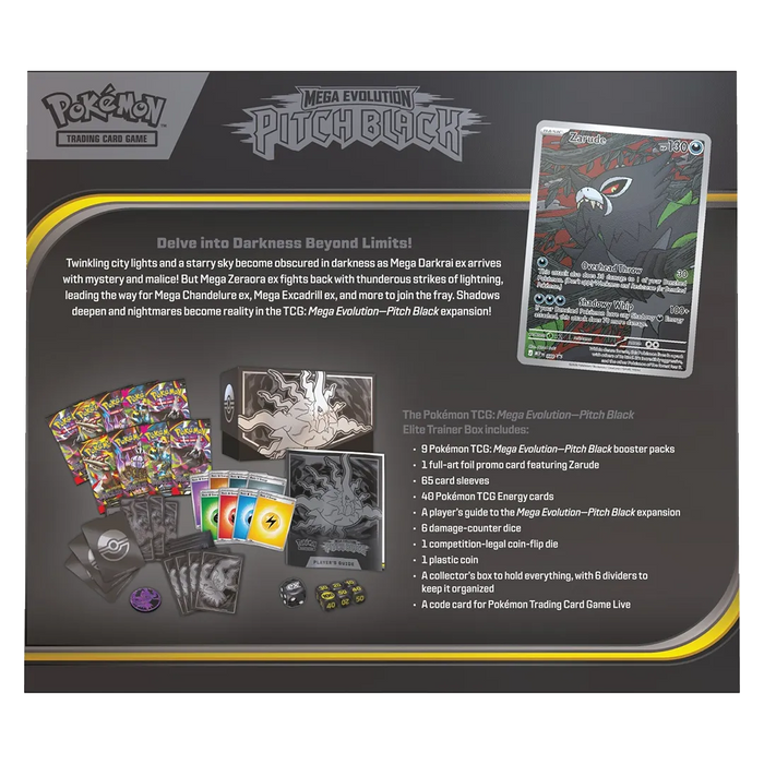 Mega Evolution: Pitch Black - Elite Trainer Box - Iconic Evolution