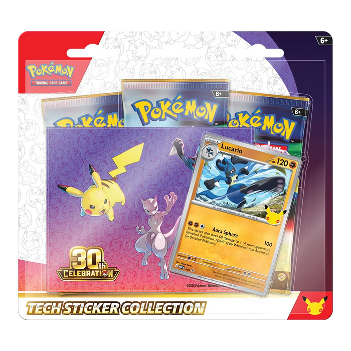 [PREORDER] 30th Celebration - Alolan Exeggutor & Lucario Tech Sticker Collection [Set of 2] - Iconic Evolution
