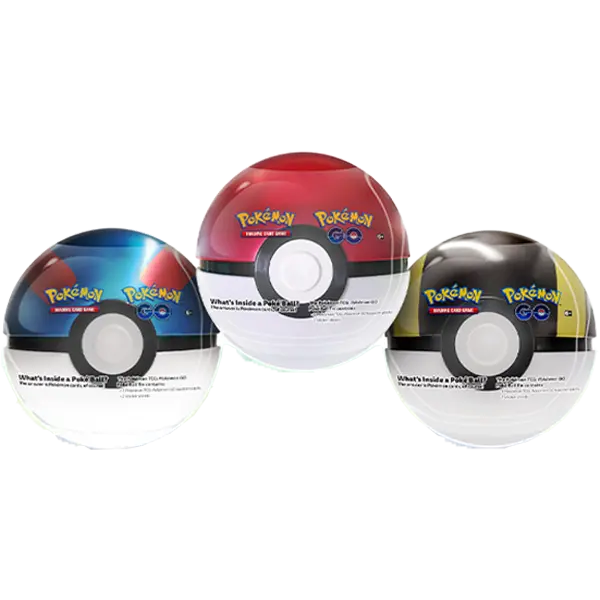 Pokemon GO - Pokeball Tin Display (6 Tins) - Iconic Evolution