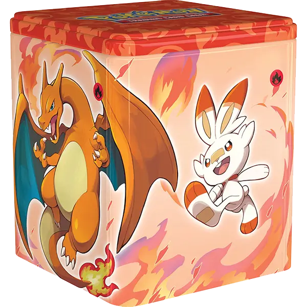 Pokemon Stacking Tins Display: Fighting-Fire-Darkness (Q4 2022) - Iconic Evolution