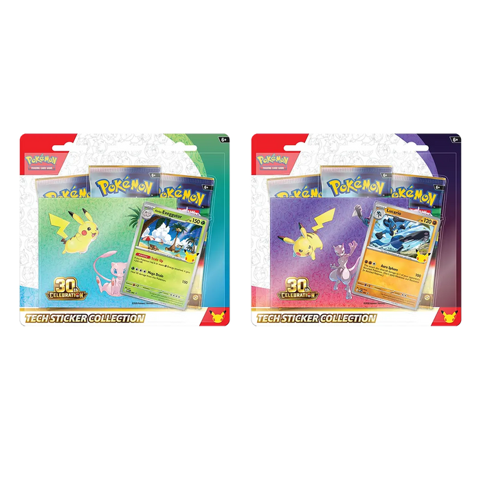 [PREORDER] 30th Celebration - Alolan Exeggutor & Lucario Tech Sticker Collection [Set of 2] - Iconic Evolution