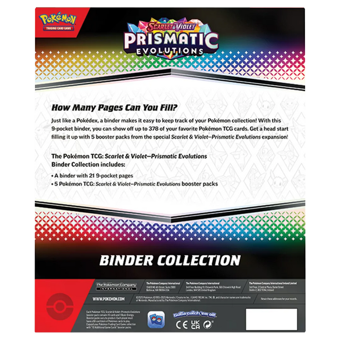 Scarlet & Violet: Prismatic Evolutions - Binder Collection - Iconic Evolution