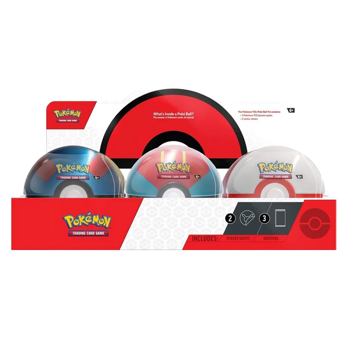Pokeball Tin Display (Q3 2023) - Iconic Evolution