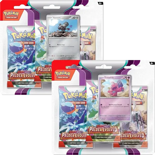 Scarlet and Violet: Paldea Evolved - 3 Pack Blister (Set of 2) - Iconic Evolution
