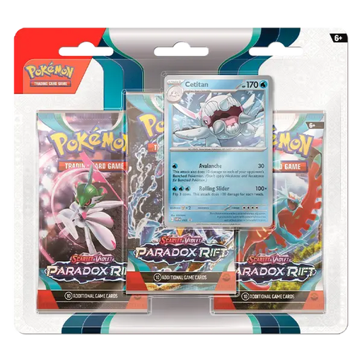 Scarlet & Violet: Paradox Rift - 3 Pack Blister [Cetitan] - Iconic Evolution