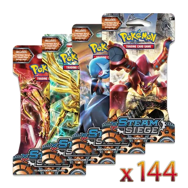 Steam Siege - Sleeved Booster Case (144 Boosters) - Iconic Evolution