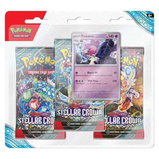 Scarlet & Violet: Stellar Crown- 3 Pack Blister [Tinkaton] - Iconic Evolution
