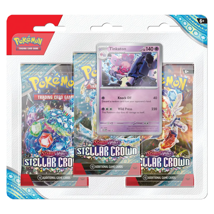 Scarlet & Violet: Stellar Crown- 3 Pack Blister [Tinkaton] - Iconic Evolution