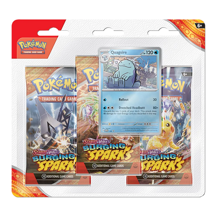 Scarlet & Violet: Surging Sparks - 3 Booster Blister [Quagsire] - Iconic Evolution