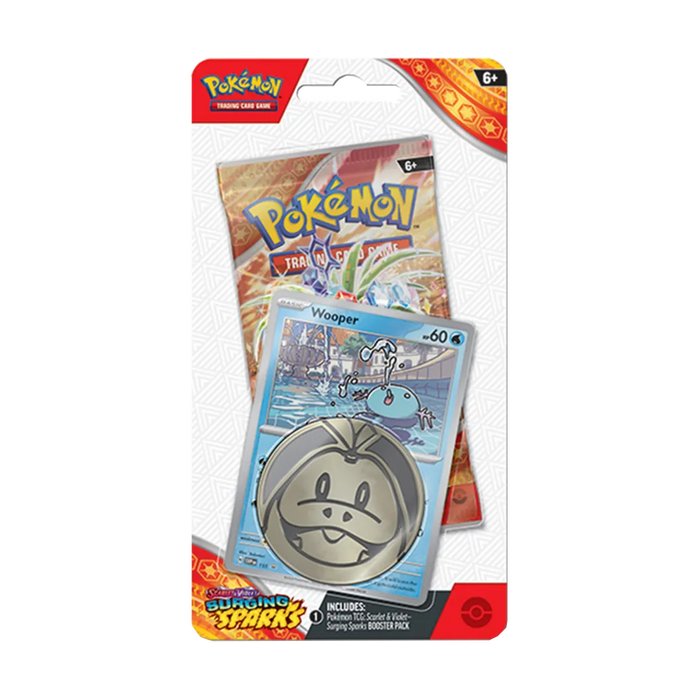 Scarlet & Violet: Surging Sparks - Checklane Blister [Wooper] - Iconic Evolution