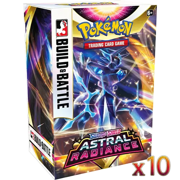 Sword & Shield: Astral Radiance - Build & Build Battle Box Display (10 Boxes) - Iconic Evolution