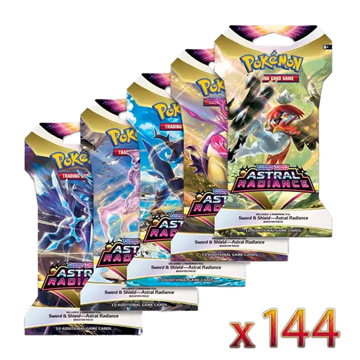 Sword & Shield: Astral Radiance - Sleeved Booster Case (144 Boosters) - Iconic Evolution