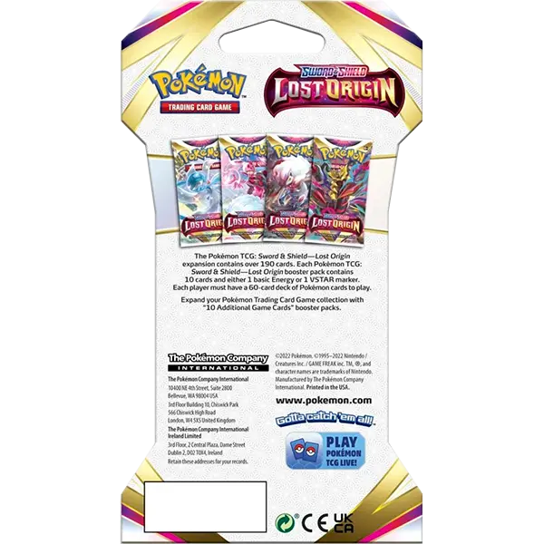 Sword & Shield: Lost Origin - Sleeved Booster - Iconic Evolution