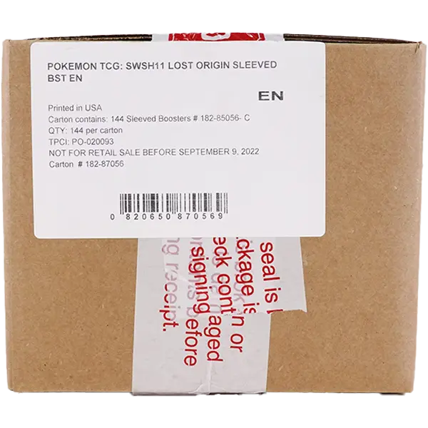 Sword & Shield: Lost Origin - Sleeved Booster Case (144 Boosters) - Iconic Evolution