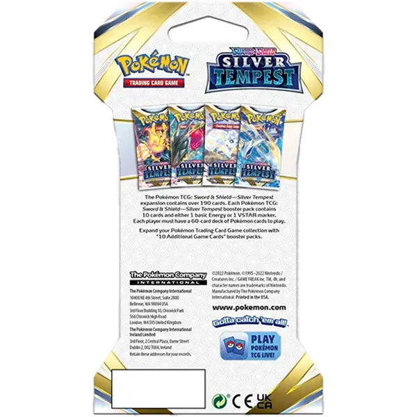 Sword & Shield: Silver Tempest- Sleeved Booster - Iconic Evolution
