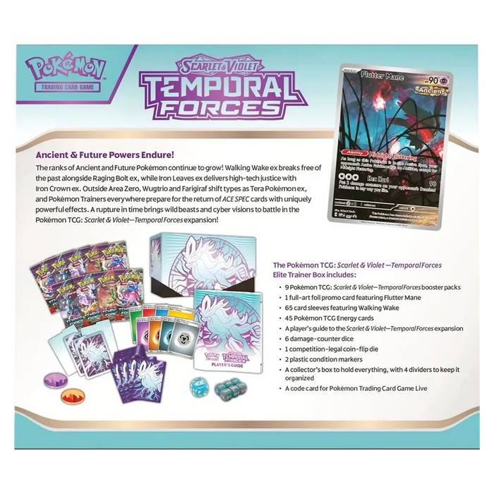 Scarlet & Violet: Temporal Forces - Elite Trainer Box [Walking Wake] - Iconic Evolution