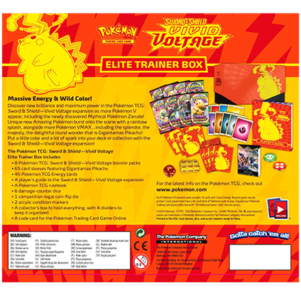Sword & Shield: Vivid Voltage - Elite Trainer Box - Iconic Evolution