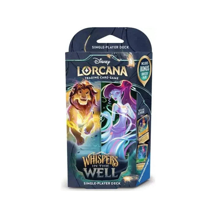 Disney Lorcana Set 10 - Whispers In The Well Starter Deck Amber / Emerald - Iconic Evolution